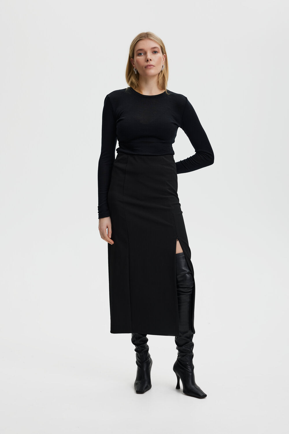 NiniaGZ langærmet t-shirt - sort